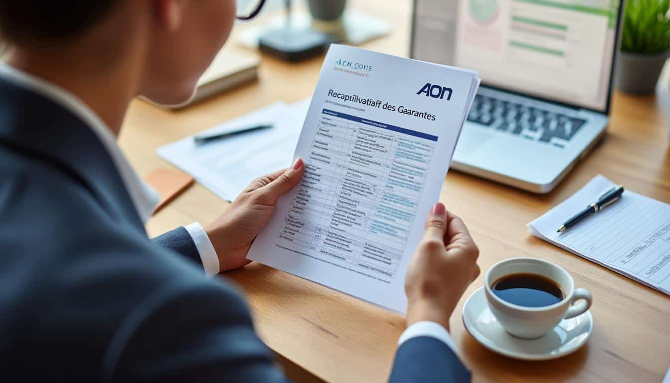 Illustration: Qu’est-ce qu’un tableau récapitulatif des garanties chez Aon ?